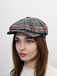 Кепка FREDRIKSON арт. 3190-698/19 (серый / красный)